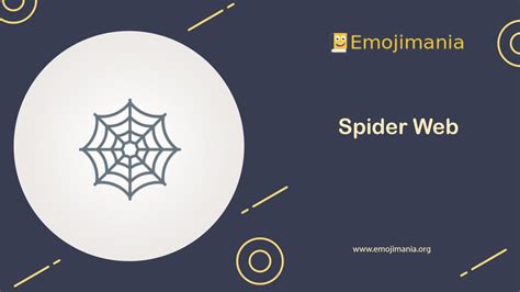 🕸 Meaning | Spider Web Emoji | Copy and Paste- Emojimania