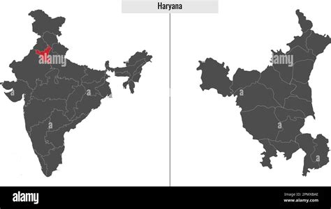 Mapa De Haryana Estado De India Y Ubicaci N En El Mapa De La India