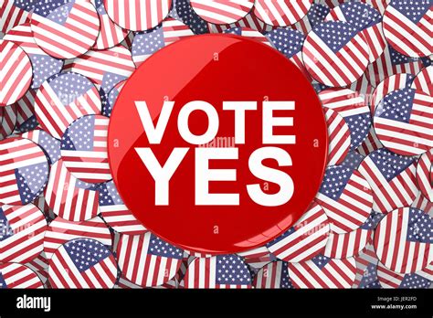 Composite Image Of Vote Button Stock Photo Alamy