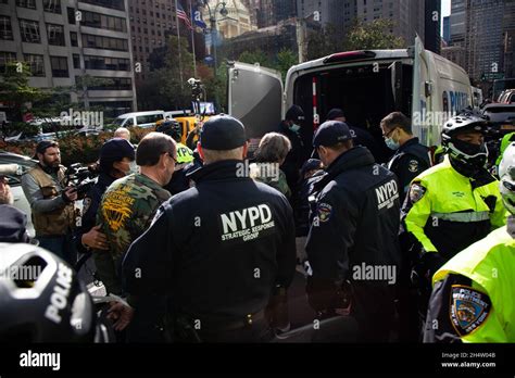 New York United States 04th Nov 2021 Nypd Seen Arresting Protesters