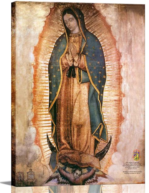 Our Lady Of Guadalupe Portrait Canvas Wall Art Decor Virgin Mary