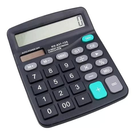 Calculadora 12 Digitos Kenko Kk 837b Color Negro MercadoLibre