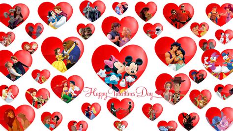 Disney Couples: Valentine's Day Wallpaper by Thekingblader995 on DeviantArt