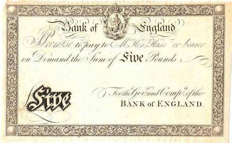 Early English White Banknotes Pam West British Bank Notes