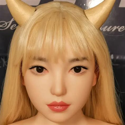 Blonde Zelex Silicone Sex Doll Head GE06R HXDOLL