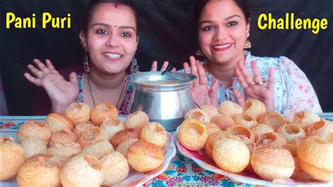 Pani Puri Challenge Sister Challenge Big Bites Asmr Mukbang