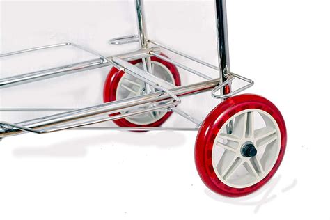 Stainless Steel 2 Wheel Portable Hand Cart Heavy Duty Load Capacity