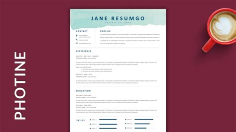 Best Free Single Column Resume Templates Resumgo