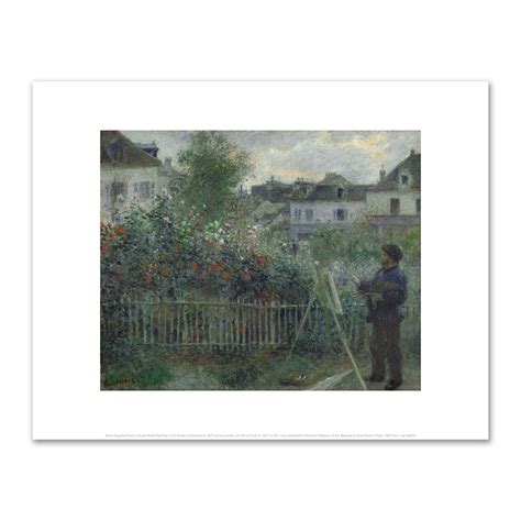 Pierre Auguste Renoir Claude Monet Painting In His Garden At