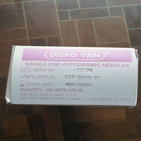 Dispo Van Single Use Hypodermic Needles At Piece In Medak Id