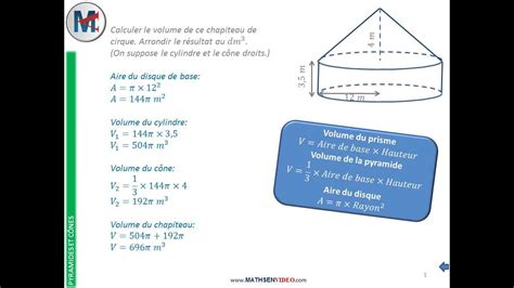 Dm De Maths Volume C Ne Cylindre Ect Me Math Matiques