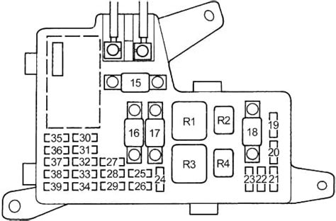 Honda Accord 1994 1997 Fuse Box Diagram