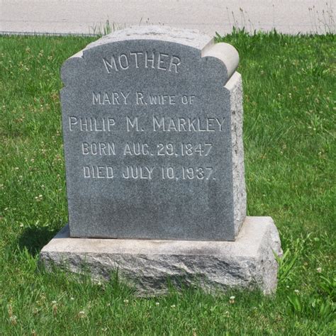 Mary Rosenberger Markley Memorial Find A Grave