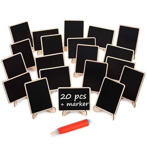 Buy 20 1 Pcs Wood Mini Chalkboard Sign With Easel Stand Special Event