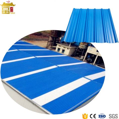 Synthetic Plastic Shingle Roof UPVC ASA Coate Four Layers Plastic