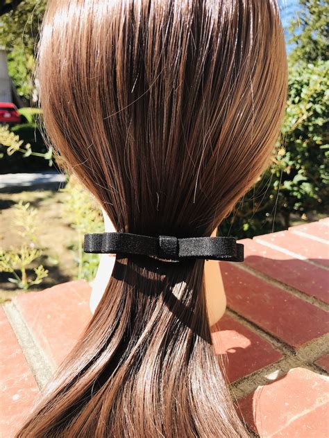 Black Hair Bows Women Hair Barrettes Thick Hair Barrette - Etsy