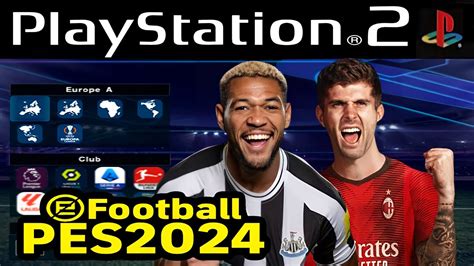 Pes 2024 Ps2 Iso Efootball Atualizado Playstation 2 Europeu Youtube