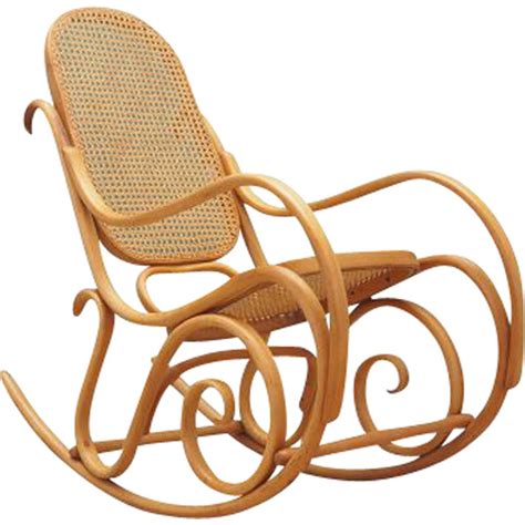 Fauteuil à bascule vintage en hêtre Danemark 1970