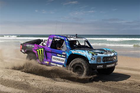 Ken Block S Hp Hoonigan Trophy Truck Revealed At A Beach Party