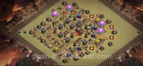 Best Anti 3 Stars War Base Th10 With Link Hybrid 2023 Town Hall Level 10 Cwl Base Copy 1143