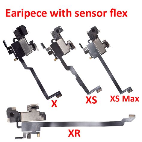 Earpiece With Proximity Light Sensor Flex Cable For Iphone X Xr Xs Max 11 11pro Max 12 Pro Max