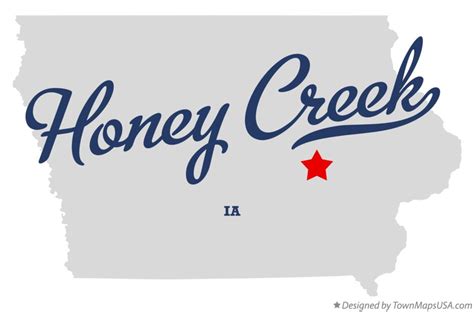 Map of Honey Creek, Iowa County, IA, Iowa