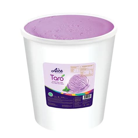 Jual ES KRIM AICE TARO BUCKET 8 LITER ESKRIM ICE CREAM ES CREAM