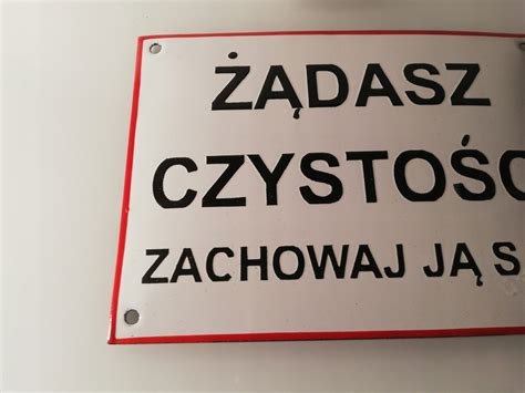 TABLICZKA ŻĄDASZ CZYSTOŚCI ZACHOWAJ JĄ SAM 9305174005 oficjalne