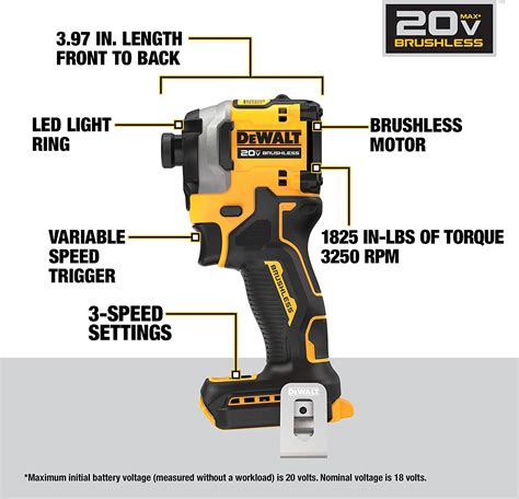 Parafusadeira Impacto Atomic Dcf850 B 20v Brushless Dewalt Facilita