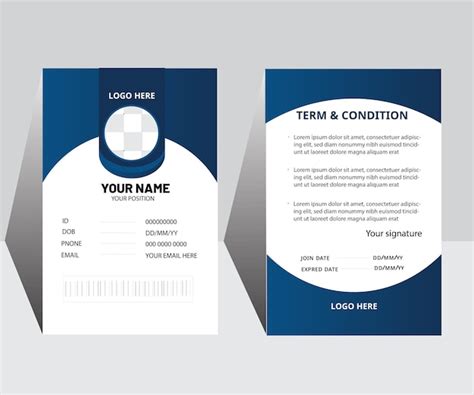 Premium Vector Modern Id Card Design