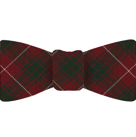 Bruce Of Scotland Tartan Silk Bow Tie TABT 4 Forest Green White