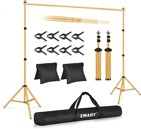 Amazon Emart Backdrop Stand X Ft Wxh Photo Studio Adjustable