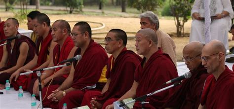 Installation Of Buddha Statue At Buddha Jayanti Park Tibet House