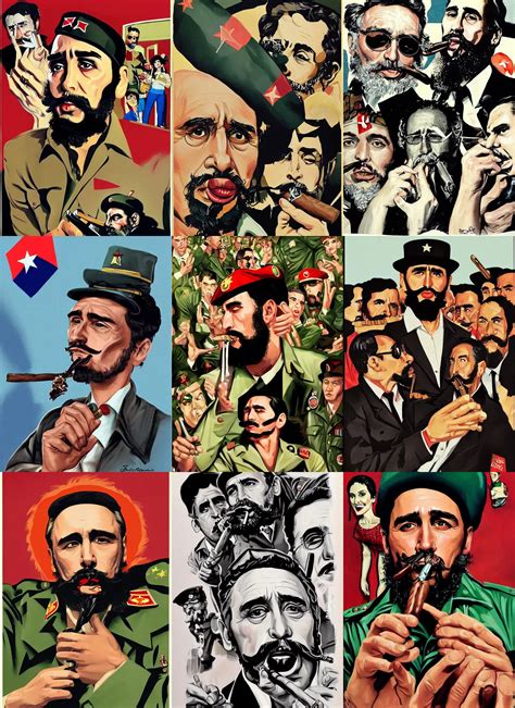 KREA James Franco As The Cuban Dictator Fidel Castro Smoking A Large