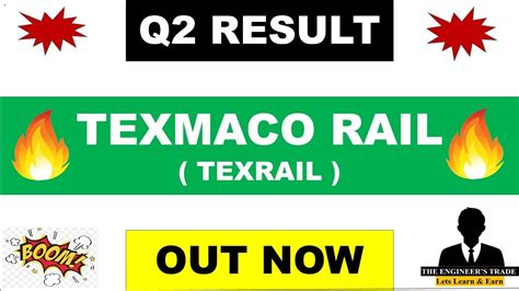 Texrail Q2 Results 2024 Texrail Results Today Texmaco Rail