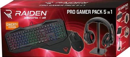 Subsonic Raiden Σετ Gaming Πληκτρολόγιο RGB Black BestPrice gr