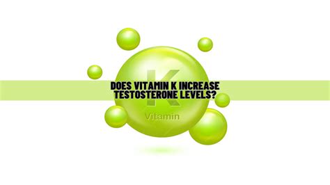 Does Vitamin K Increase Testosterone Levels Know Science