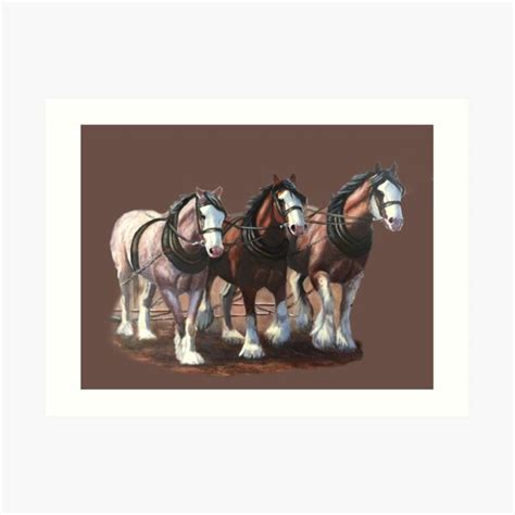 Clydesdale Horses Art Print For Sale By Kjpp Redbubble