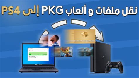 طريقة نقل وتثبيت الملفات على السوني 4 المهكر install ps4 pkg via pc