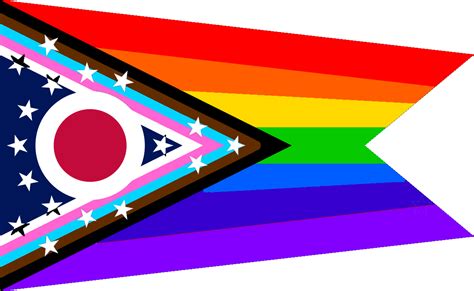 Happy Pride Month Reddit! I have made this Pride Ohio flag, but it's ...