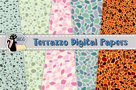 Terrazzo Pattern Graphic by Tamawuku · Creative Fabrica