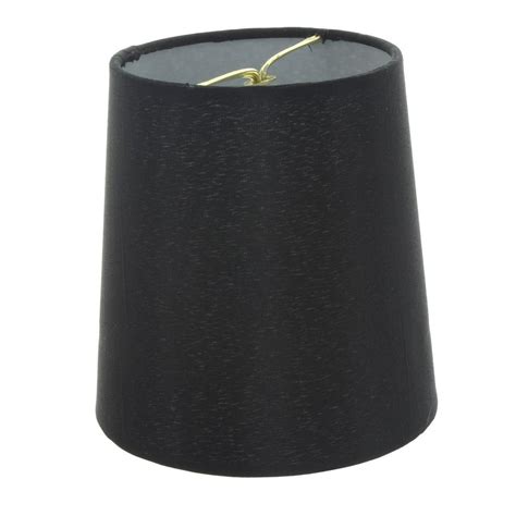 5 Inch European Drum Style Chandelier Lamp Shade Mini Shade Black Silk