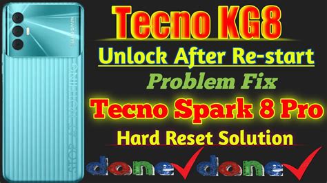 Tecno Spark Pro Unlock After Re Start Problem Fix How To Hard Reset