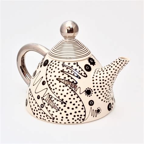 Dot & Wiggle Ceramic Tea Pot - Old Chapel Gallery