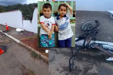 Bicicleta sem freio desce ladeira bate em muro e mata irmãos de 8 e 9 anos