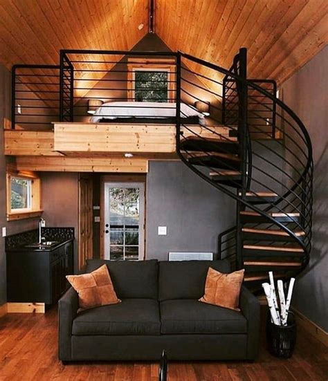 I Would Love A Tiny Home With A Spiral Stair Case This Is A Goal