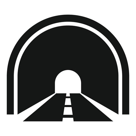 Road Tunnel Icon Simple Vector Car Entrance 15157176 Vector Art At