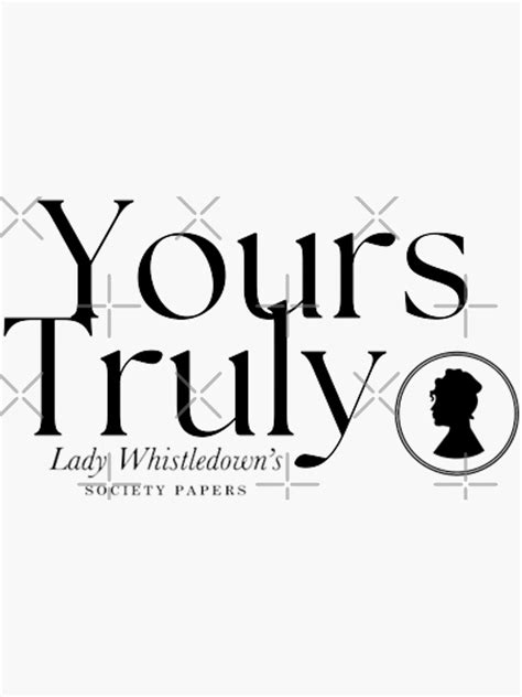 Bridgerton Lady Whistledown Sticker For Sale By Sarette Redbubble