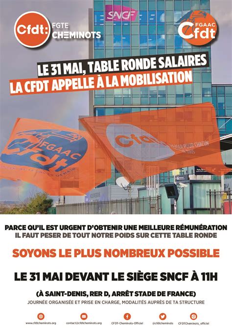 CFDT Cheminots Salaires Table Ronde Du 31 Mai 2023 Informations