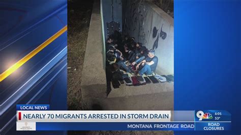 Border Patrol Arrests Nearly 70 Migrants In El Pasos Storm Drain